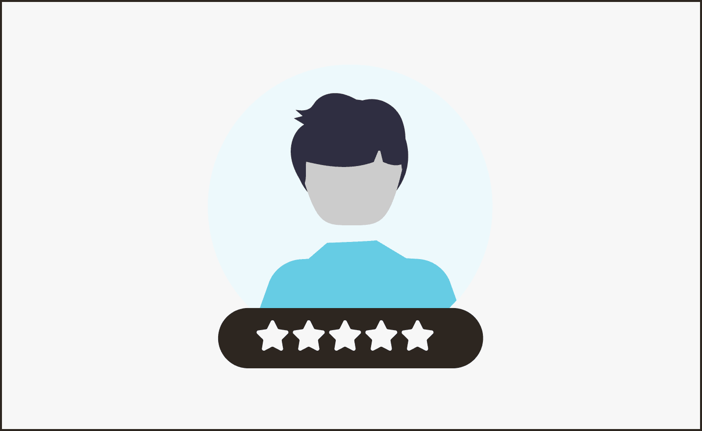 Illustration of rating and reviewing a MYLO service