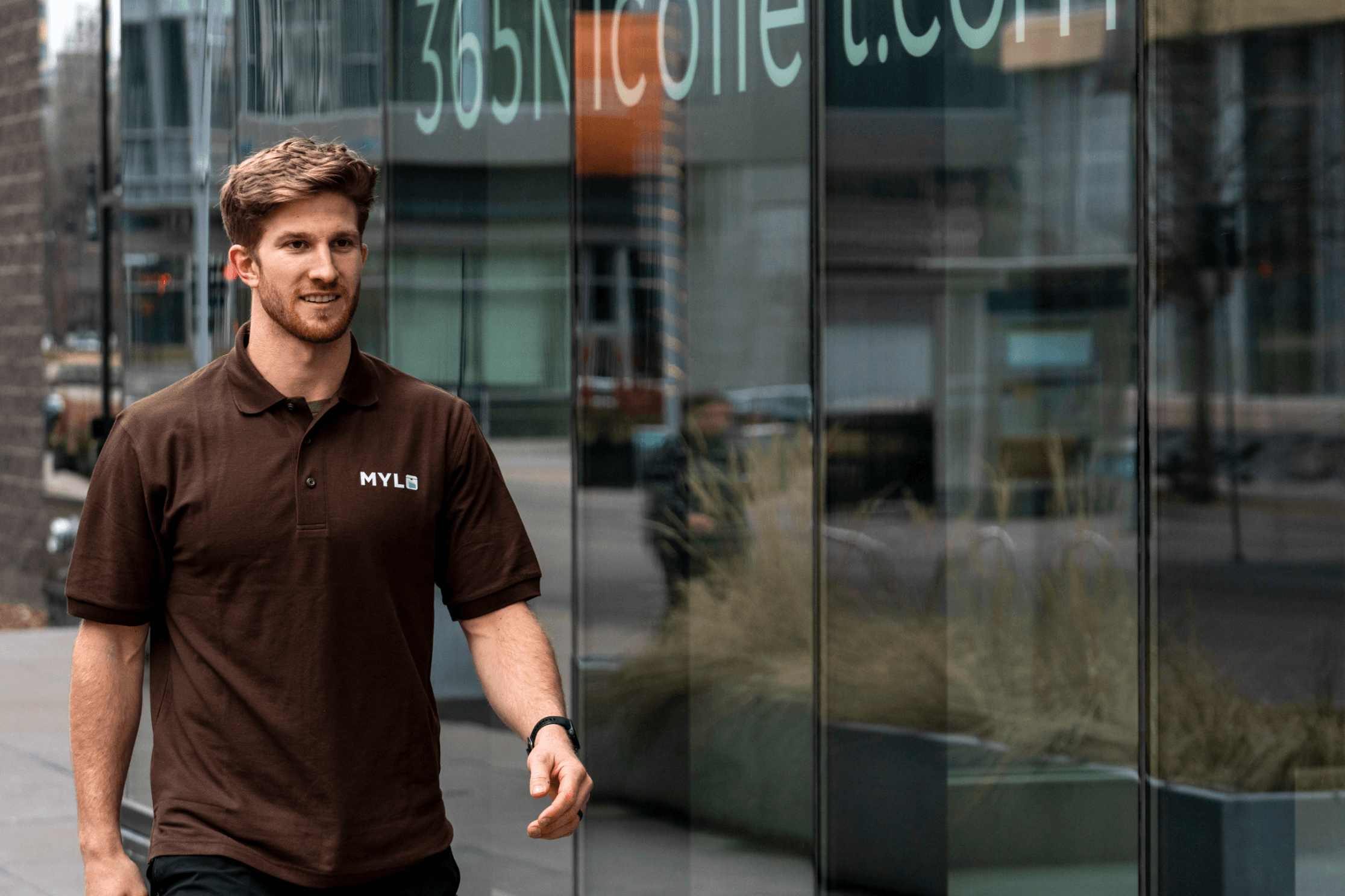 A MYLO Pro service provider using the MYLO Pro app